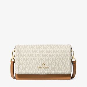 Michael Kors Jet Set Small Logo Smartphone Convertible Crossbody Bag